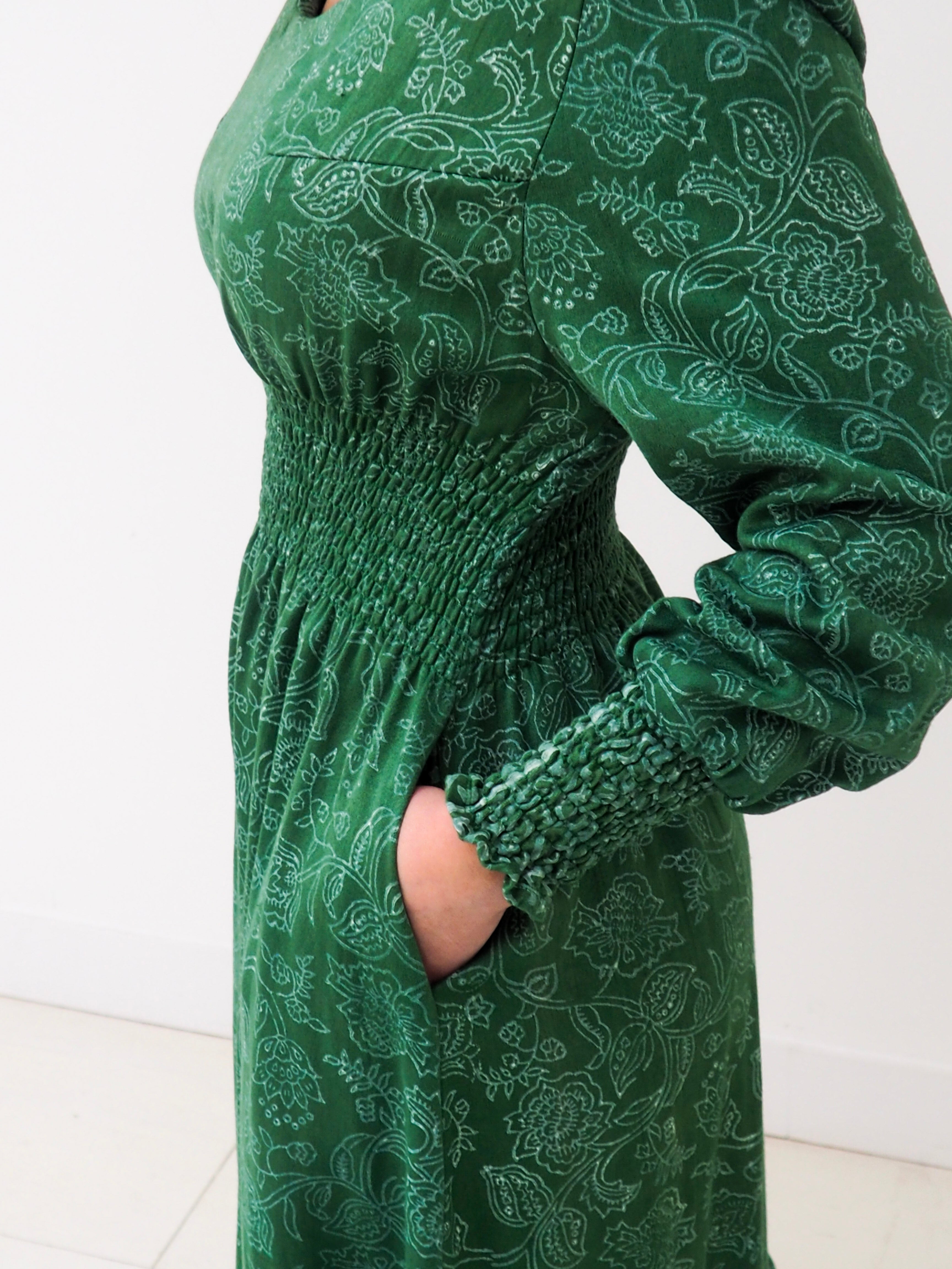 Robe Juliette longue verte