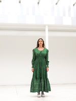 Charger l&#39;image dans la galerie, Robe Juliette longue verte
